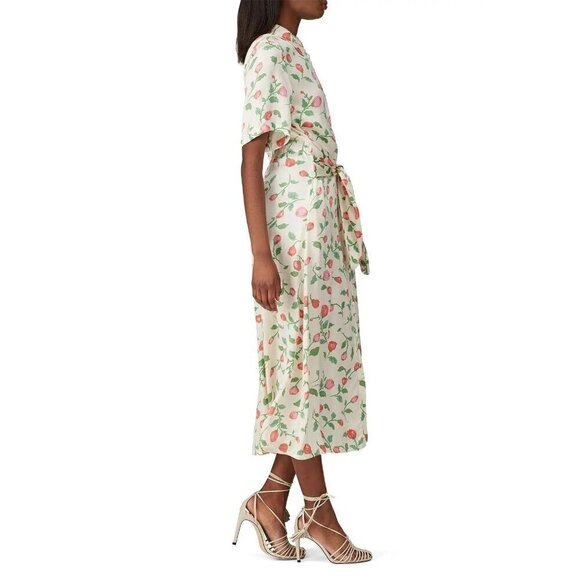 Hofmann Copenhagen Gabriella Shirt Dress in Cream 34 2 Womens Midi Tie - Picture 3 of 15